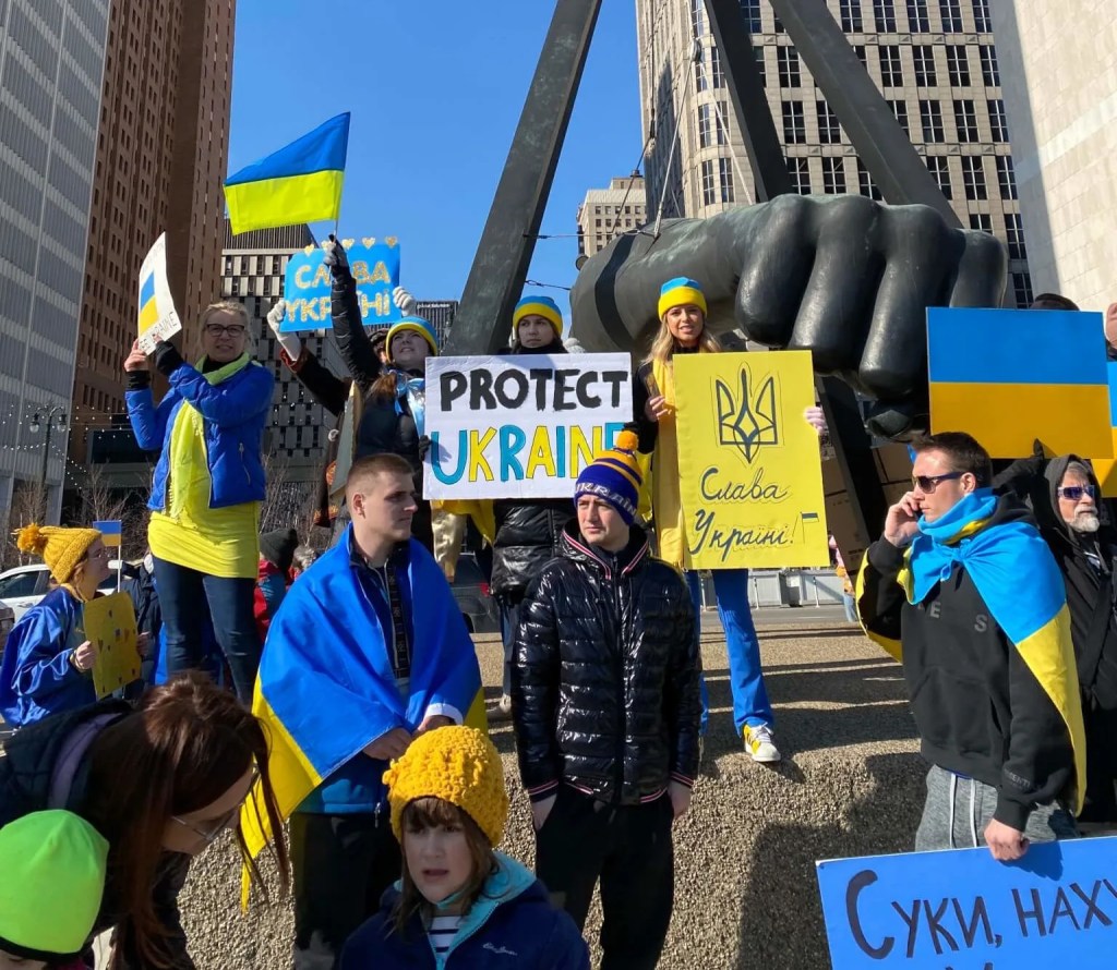 ‘We’re Not Going to Lose The Ukrainian People’: Michiganders Stand Up Against New War ￼