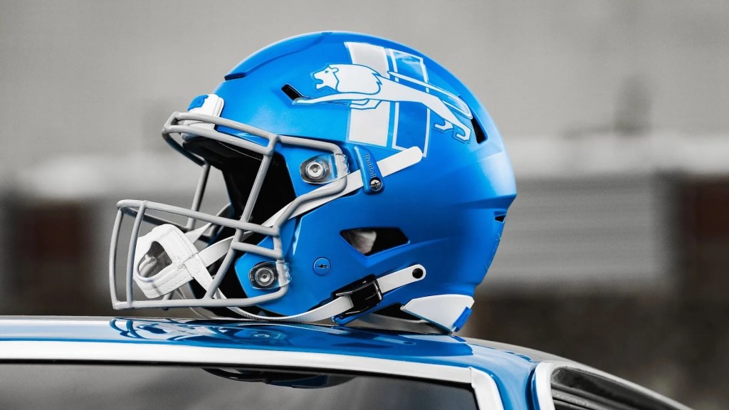 The Detroit Lions Are Wheeling Out a New Helmet, With Shades of the Past