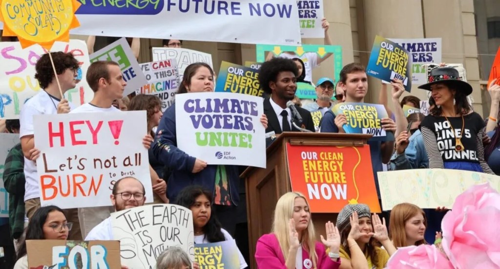 Advocates Rally for Clean Energy as Lawmakers Continue to Tweak Legislation