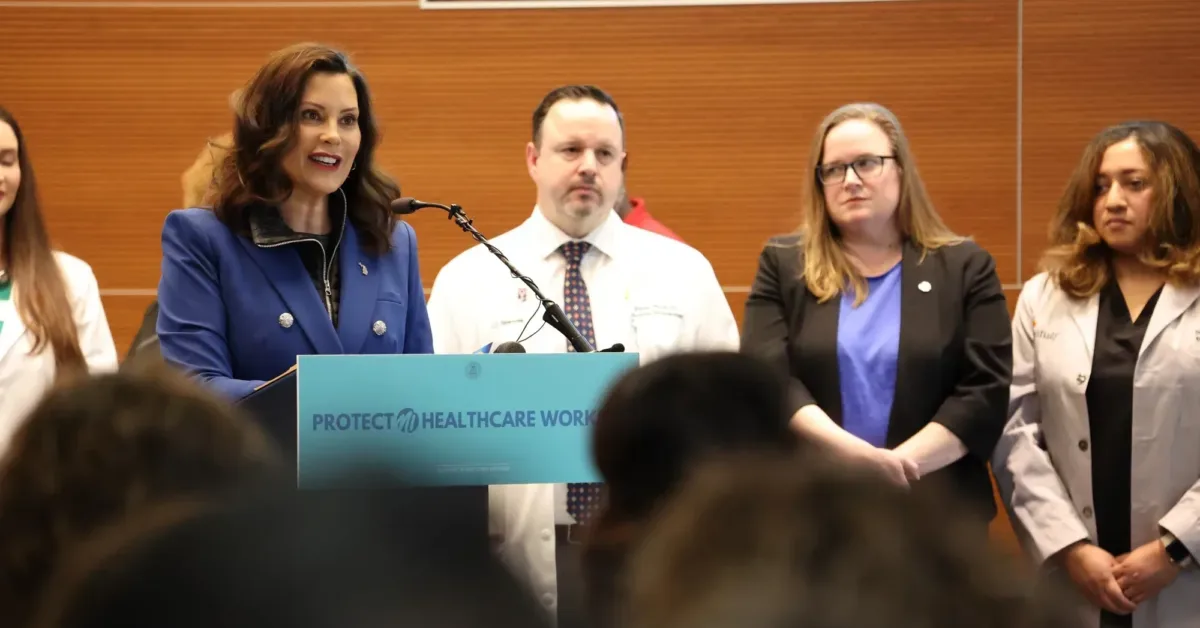 Whitmer signs laws to protect healthcare workers in Michigan Whitmer signs laws to protect healthcare workers in Michigan