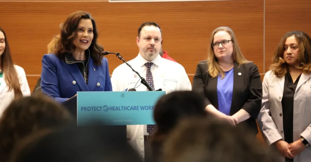 Whitmer signs laws to protect healthcare workers in Michigan