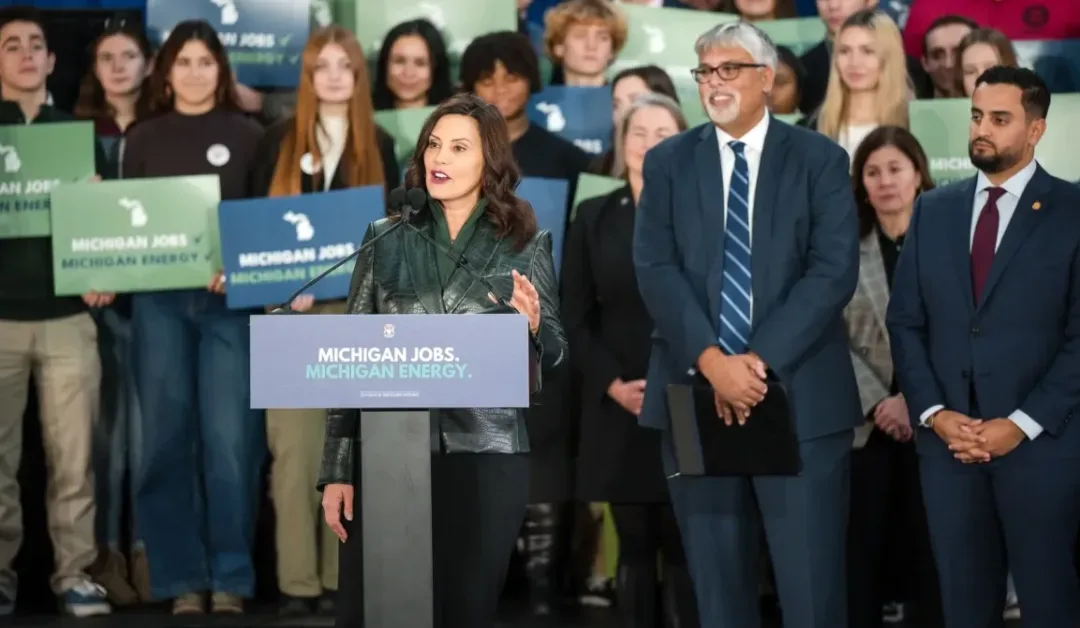 Whitmer launches new office to charge up Michigan workers for electric future