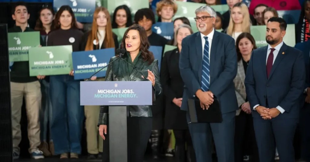 Whitmer launches new office to charge up Michigan workers for electric future