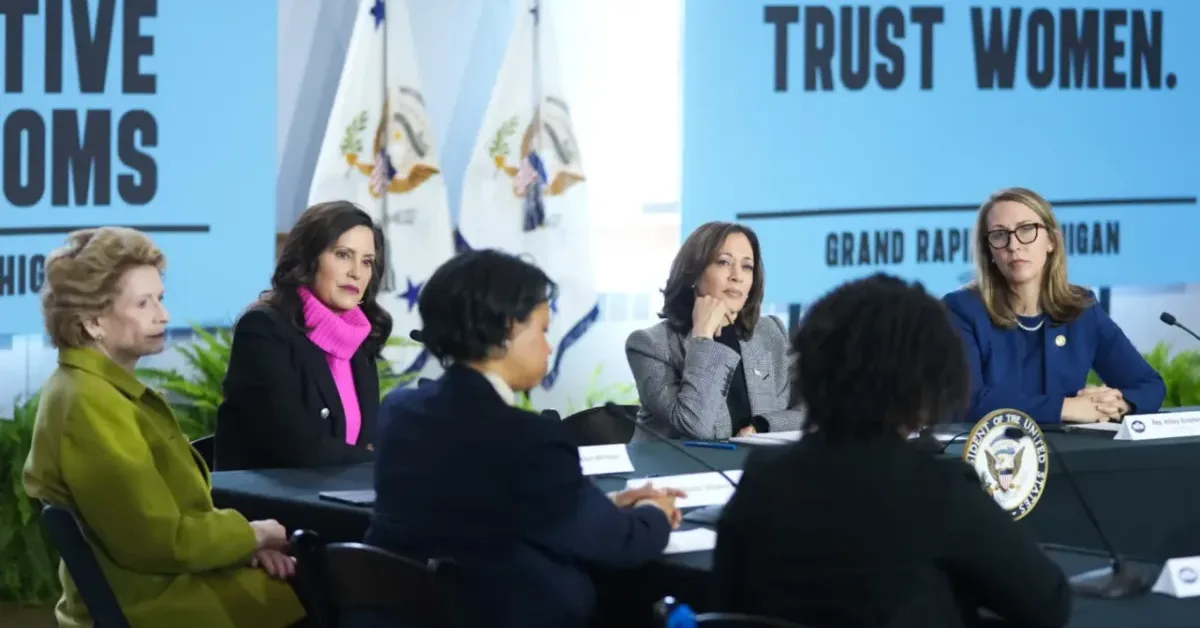 VP Kamala Harris warns Michiganders about Trump’s threats to abortion rights