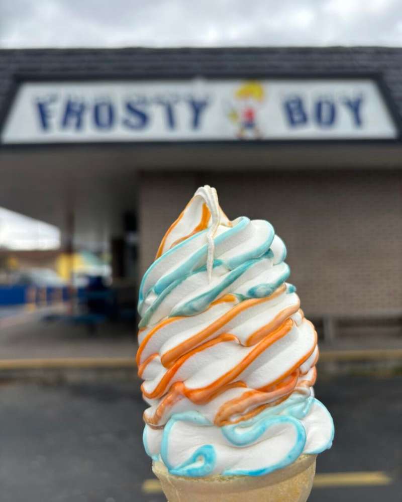 Ice cream at Frosty Boy in Grand Rapids MI