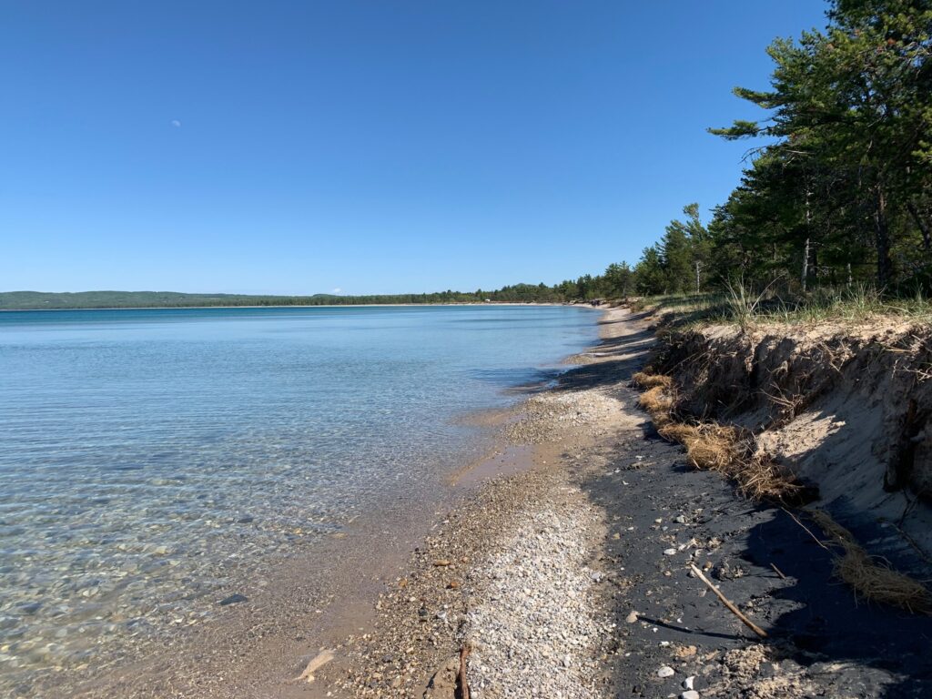 Sleeping Bear Dunes National Lakeshore, one of the cleanest lakes in Michigan