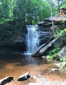 7 waterfalls in Michigan you can actually swim in