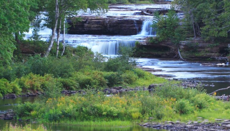 7 waterfalls in Michigan you can actually swim in