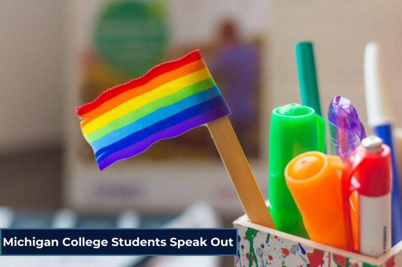 LGBTQ+ in marker bin in school, LGBTQ+ education