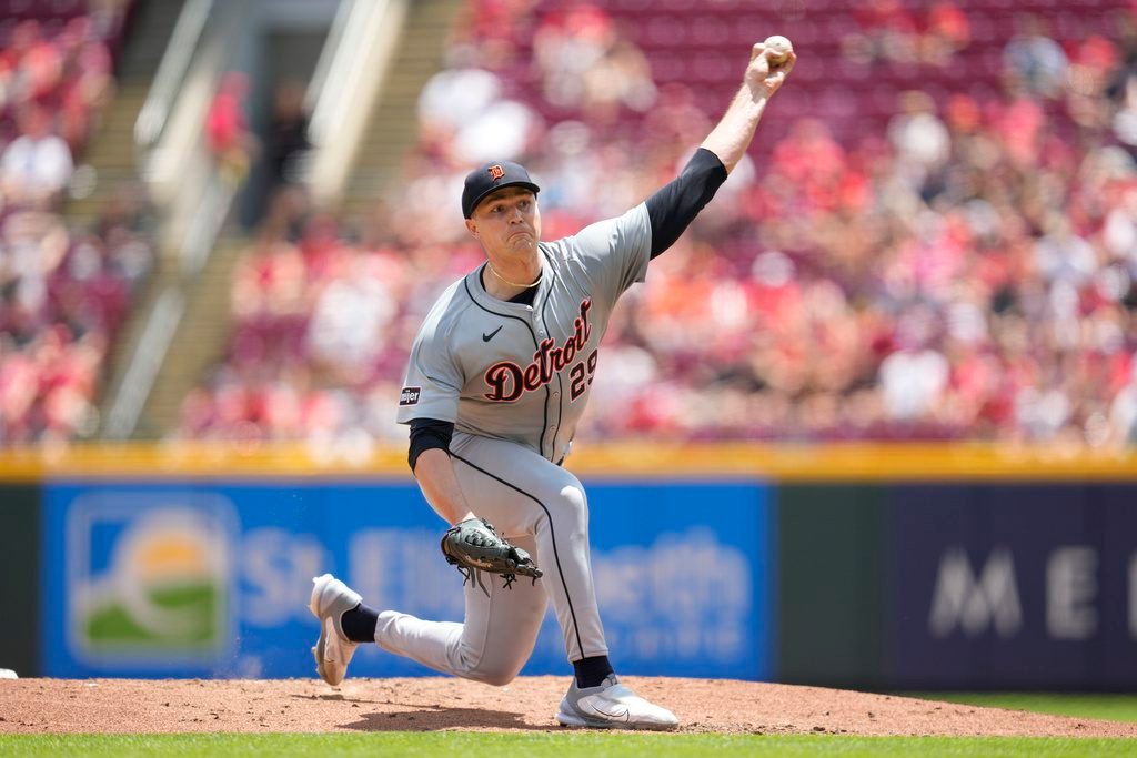 Tarik Skubal fans career-high 13, Zach McKinstry homers as Tigers beat Reds 5-1 to complete sweep