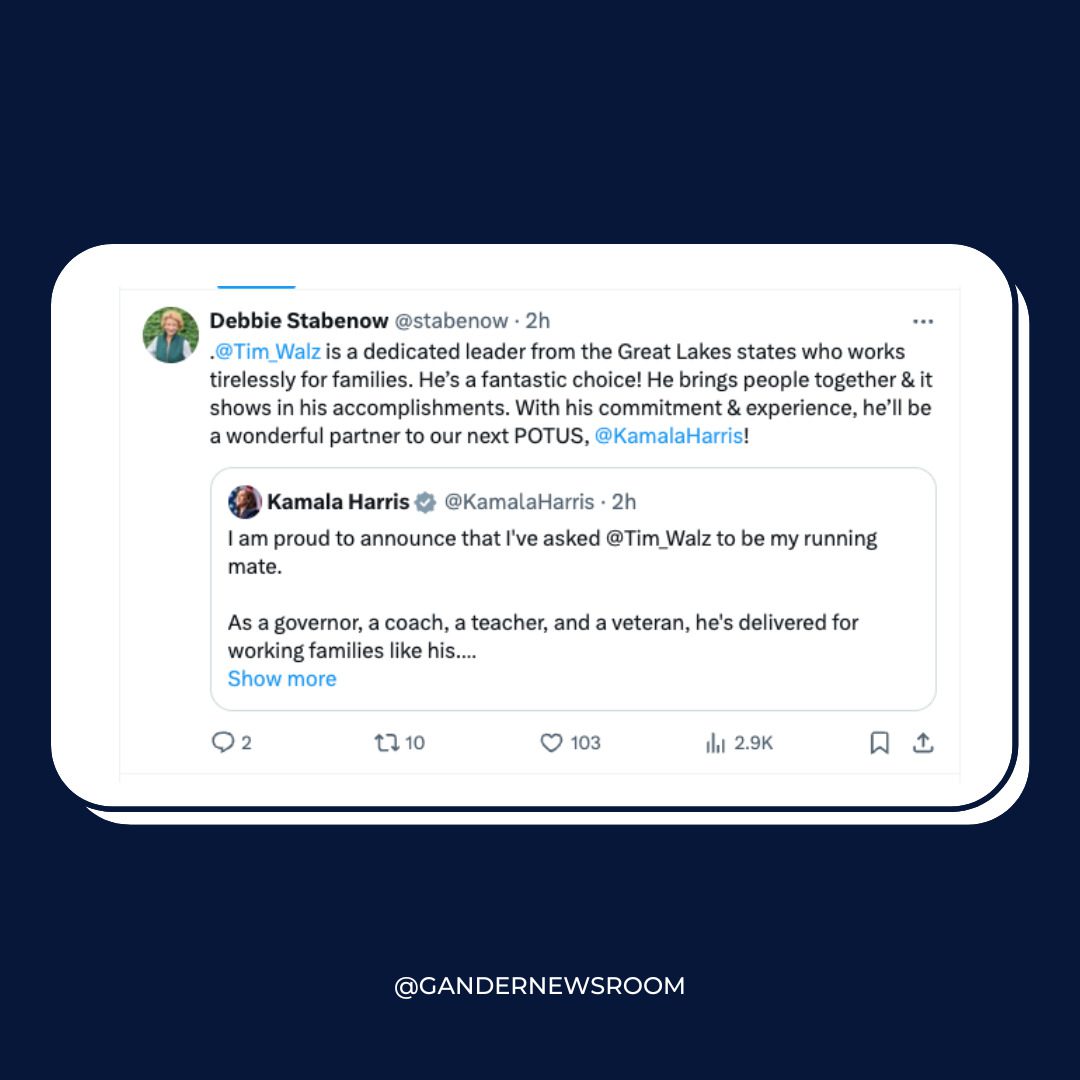 Michigan Dems welcome ‘fellow Midwesterner’ Tim Walz as Kamala Harris’ VP