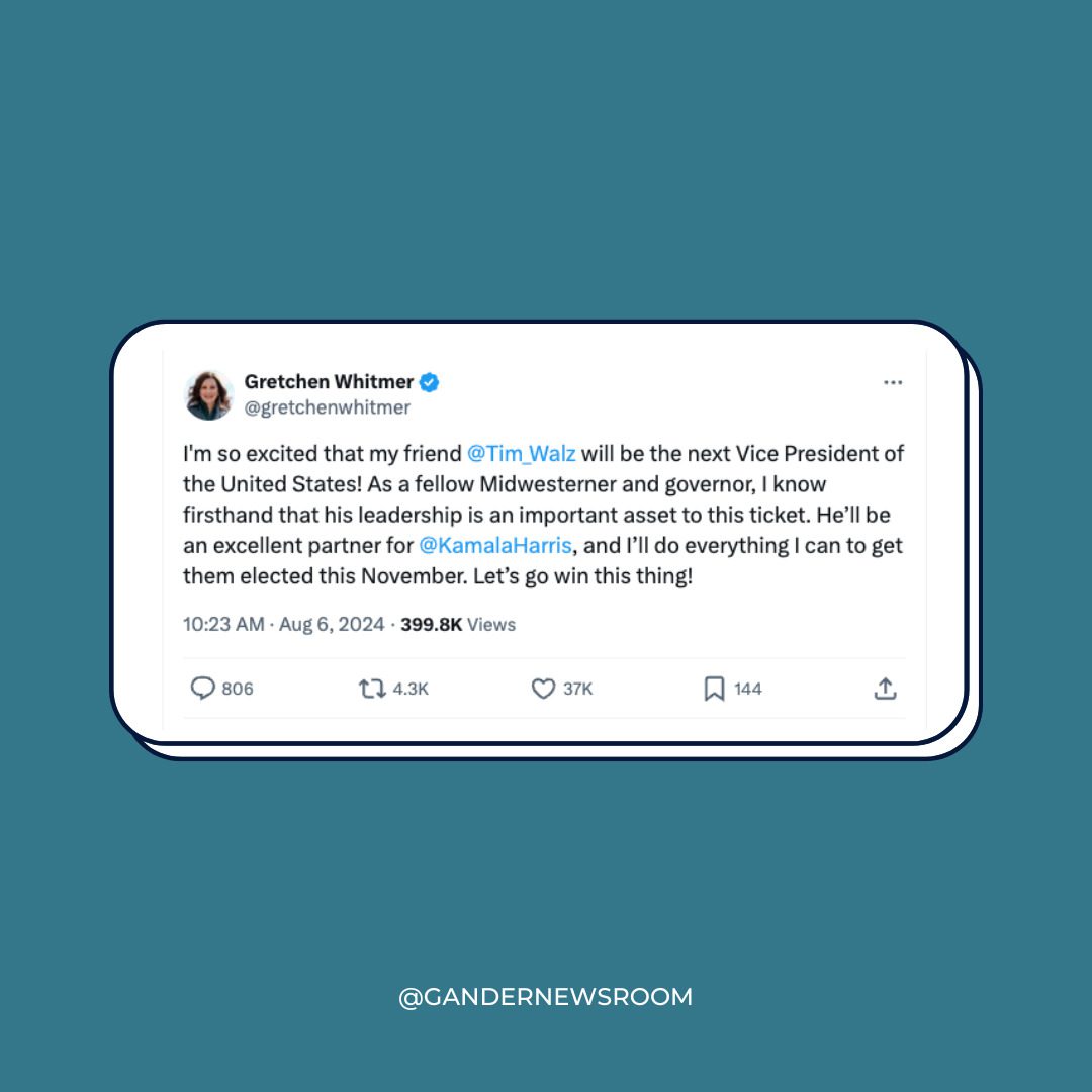 Michigan Dems welcome ‘fellow Midwesterner’ Tim Walz as Kamala Harris’ VP