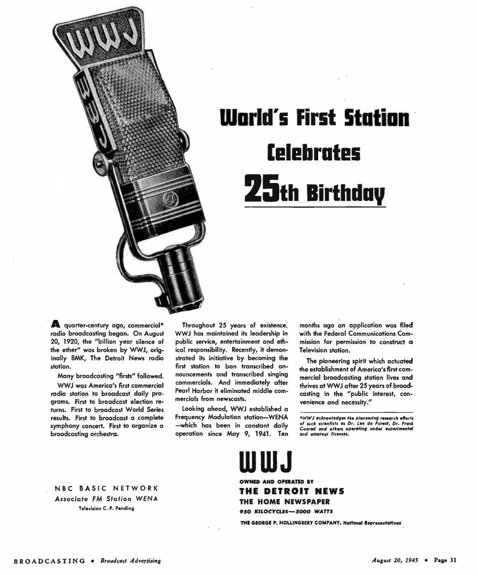That one time in Michigan: When one of the first radio stations launched