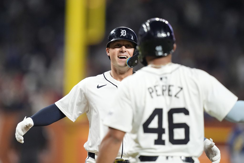 Meadows and Torkelson homer as the Tigers move closer to the postseason with a 7-1 win over the Rays