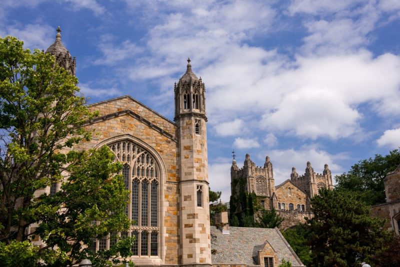Hutchins Hall and the Dining Hall of the University of Michigan Law School in Ann Arbor.