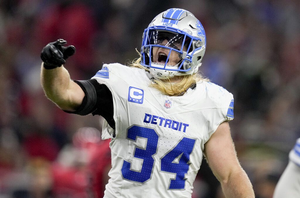Lions’ Alex Anzalone moves closer to playing vs. Vikings, coming back from broken forearm