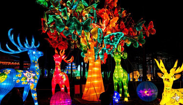 John Ball Zoo Glows with Asian Lantern Festival This Spring