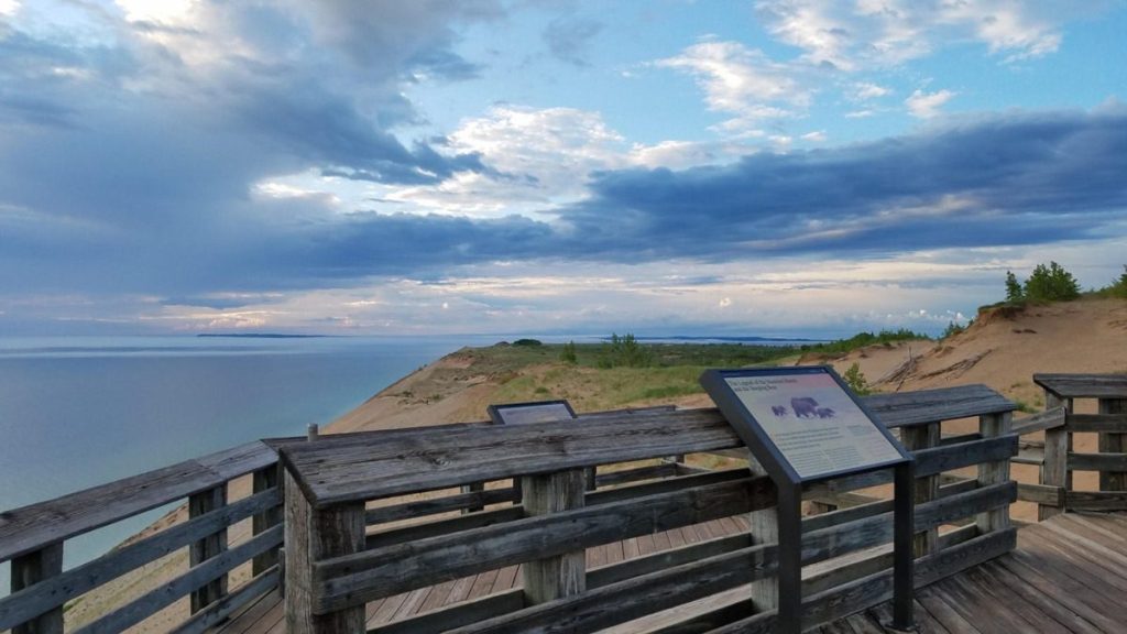 Shifting sands close scenic Sleeping Bear overlook. What’s changed at the park