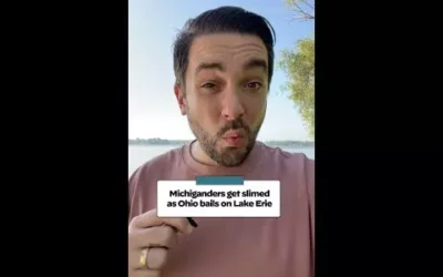 WATCH: Michiganders get slimed as Ohio bails on Lake Erie