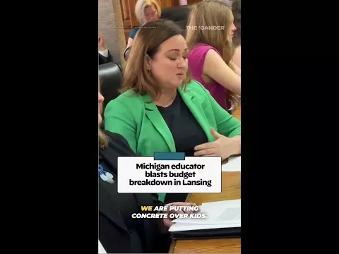WATCH: Michigan educator blasts budget breakdown in Lansing