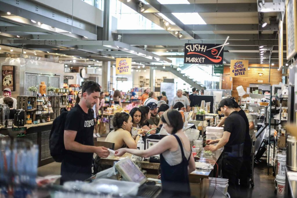 In the Great Lakes State, you’ll find a variety of food halls and markets with multiple dining options in one place.