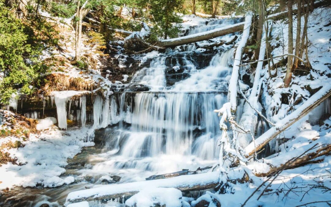Want to see frozen waterfalls in Michigan? Try these 10 gorgeous winter hikes