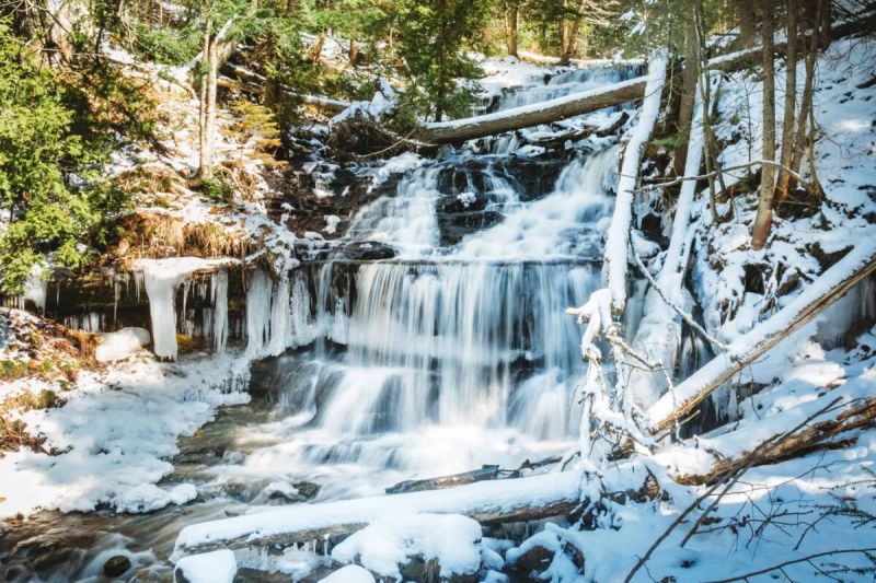 Having the chance to see a frozen waterfall and hike through these popular Michigan trails sounds like the perfect way to spend a winter afternoon or weekend.