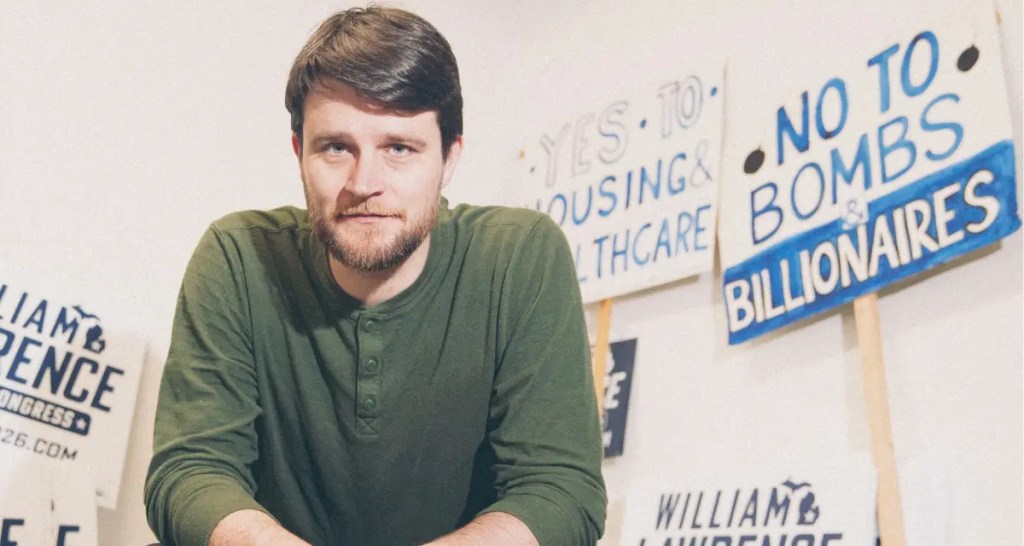 William Lawrence is betting Michigan’s 7th Congressional District is ready for a fight