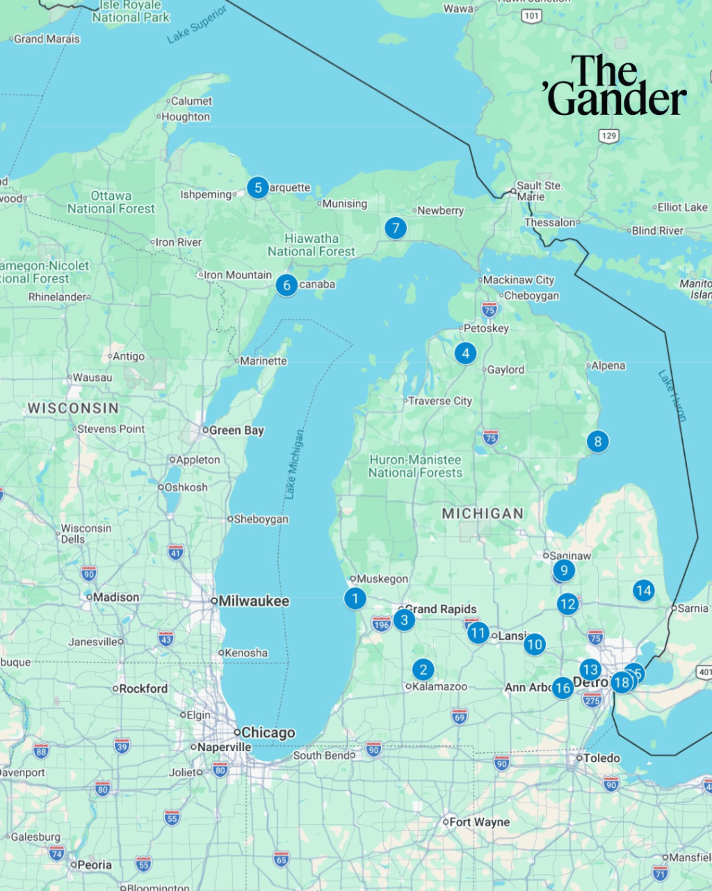 Map: 18 events this weekend in Michigan