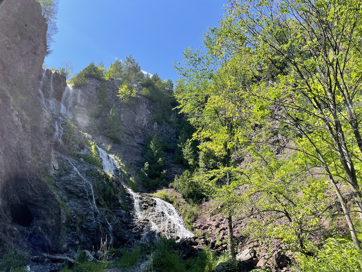 Michigan's tallest waterfall