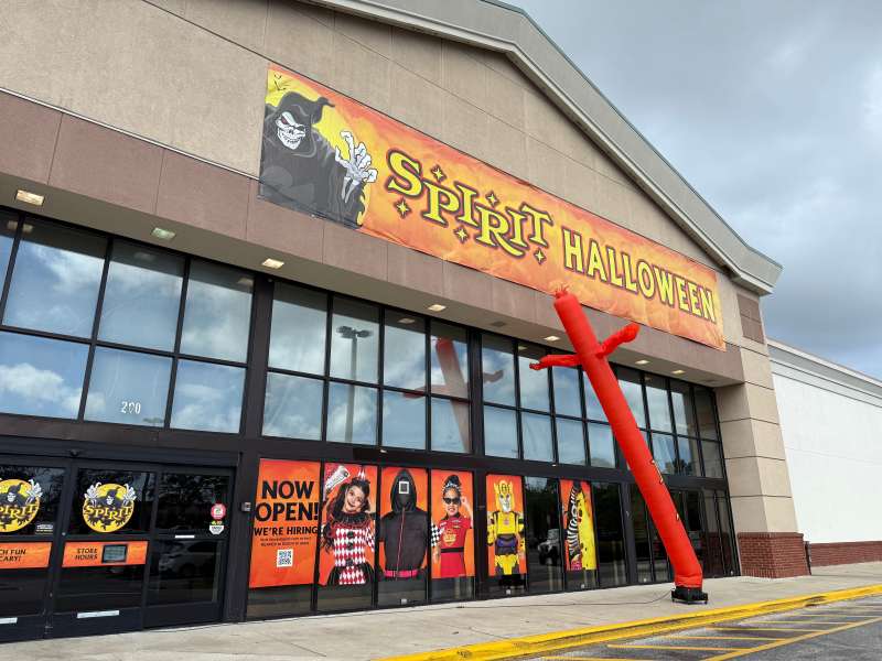 A Spirit Halloween store is shown in this photo.